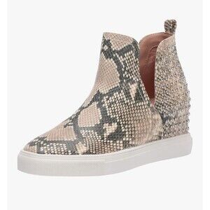 Steve Madden Women's Chloey Snakeskin Sneakers Boot Shoes Sz 8.5 Casual NWOB
